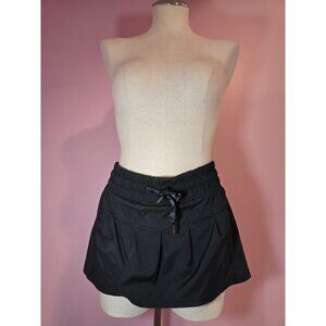 Lululemon Leader of the Track Mini Skirt Preppy Vintage Lululemon Y2K Sz 8 Black